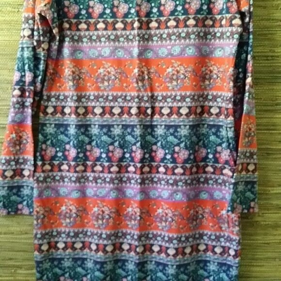 Xhilaration Abstract Print Dress 🌀 Cotton Stretch  Preowned Slay - Picture 9 of 9